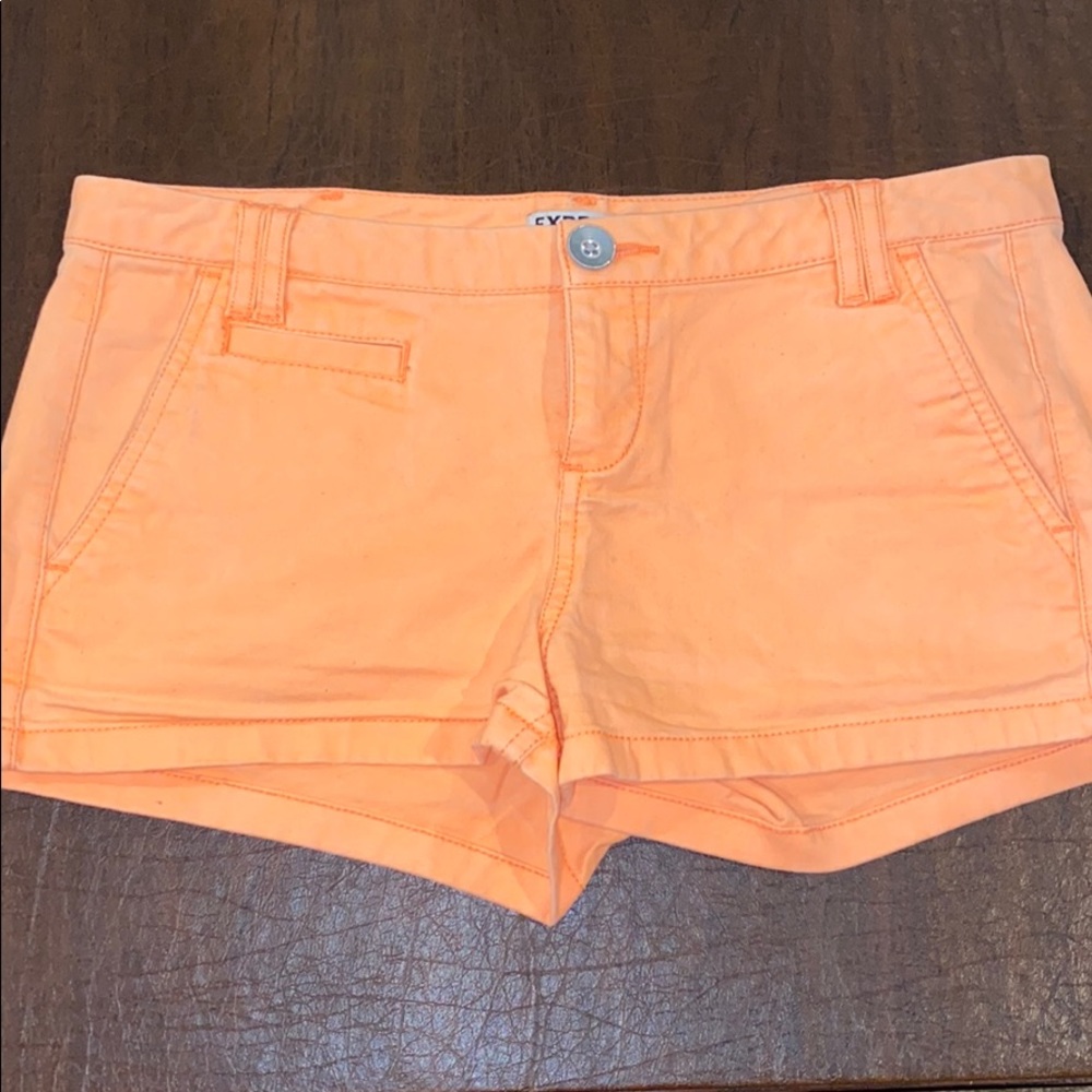 Express Neon Orange Shorts